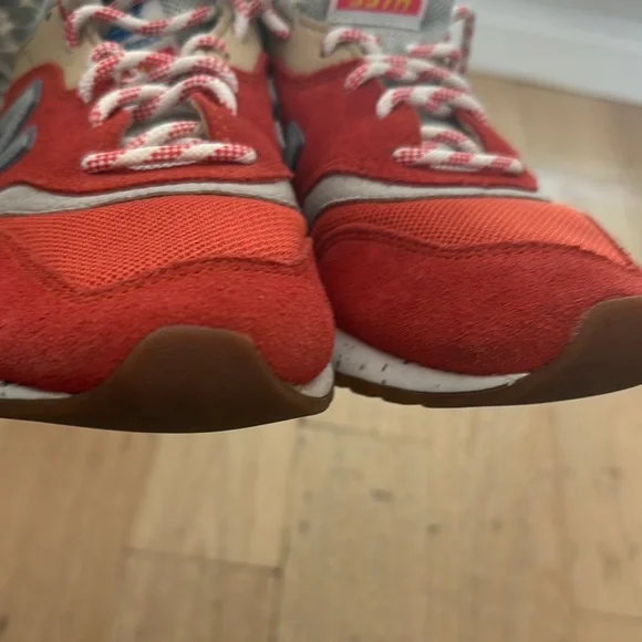 New Balance Red and Blue Retro Sneakers - Picture 5 of 8